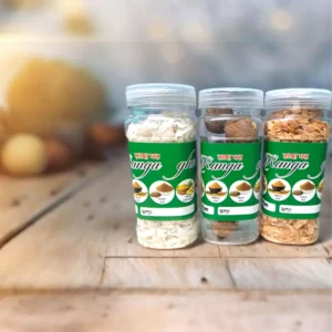 Alt Text: নারিকেলের ঘরোয়া প্যাক — লাল চিঁড়া, সাদা চিঁড়া ও নারিকেলের নাড়ু | rangaghorbd