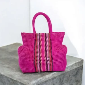 রাঙ্গামাটির পিংক ঝুড়ি ব্যাগ - rangaghorbd হস্তশি